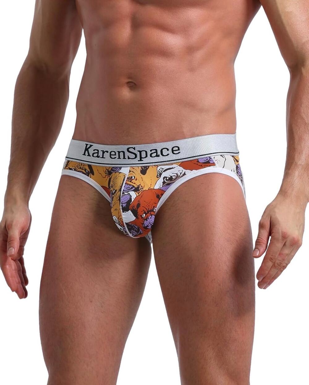 KarenSpace Jock Strap Size L NWT Bulldog Print Underwear